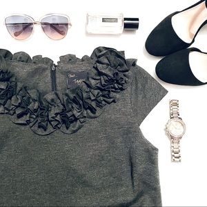 Just Taylor Ruffle Collar Dress Size 8